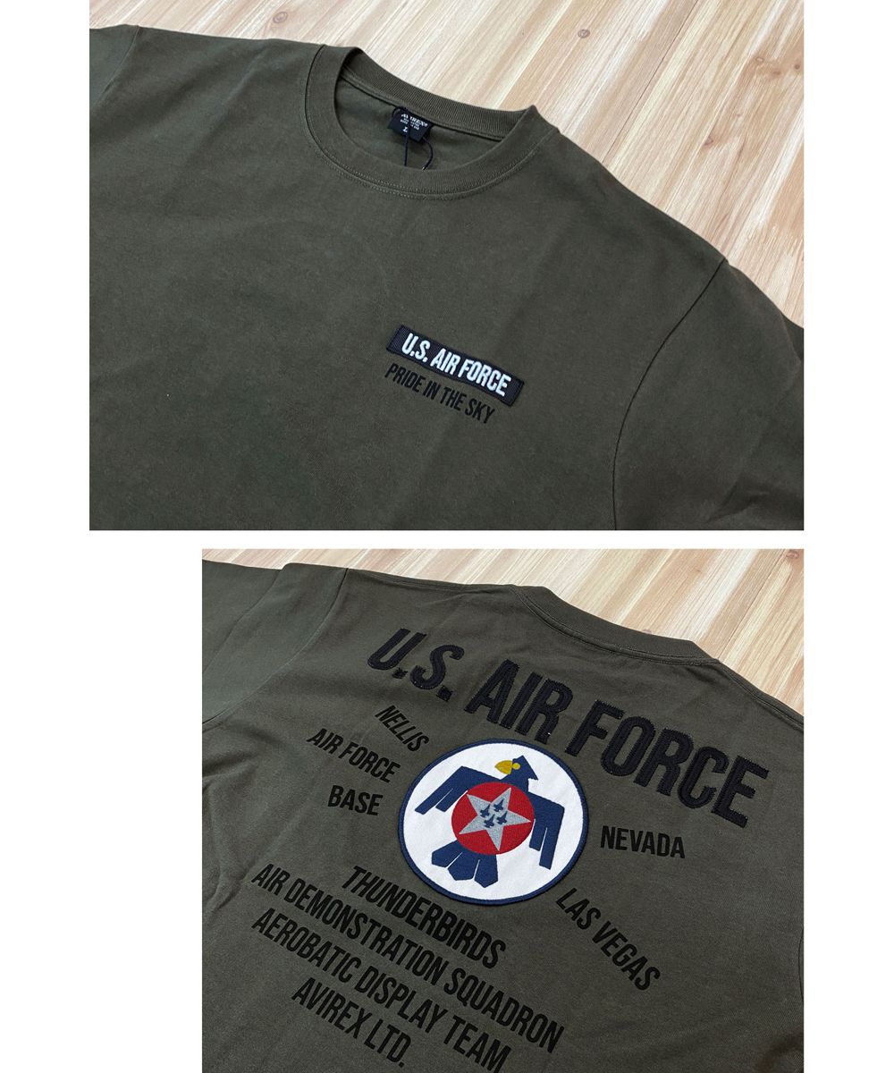 トップイズム TopIsm AVIREX アビレックス THUNDERBIRDS PATCH 半袖 メンズ Tシャツ 刺繍 プリント トップス 春 夏