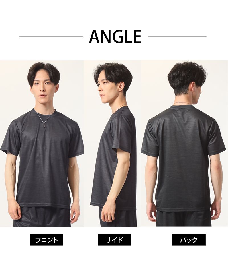 トップイズム TopIsm Tシャツ メンズ 吸汗速乾加工 ドライメッシュ クルーネック 半袖 総柄 カモフラ迷彩柄 リーフ柄 男女兼用 ユニセックス ルームウェア 部屋着 アウトドア リ