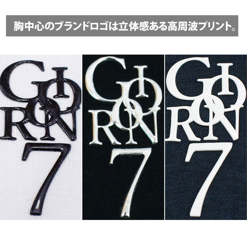 トップイズム TopIsm ゴルフウェア メンズ モックネックシャツ GIORNO SEVEN ジョルノセブン ハイネック トップス ポロシャツ ストレッチ 長袖 無地 高周波ロゴ （1-ホワイト） 1-ホワイト