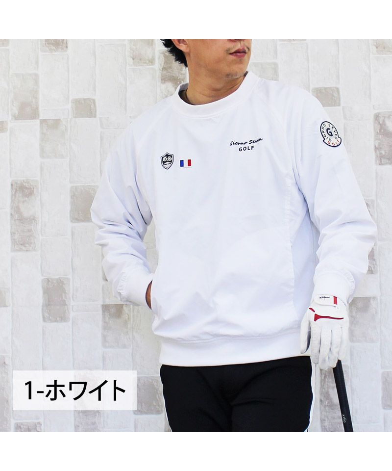 トップイズム TopIsm ゴルフジャケット メンズ ゴルフウェア スニードジャック プルオーバー 裏メッシュ GIORNO SEVEN ジョルノセブン スポーツウェア 秋冬 春夏