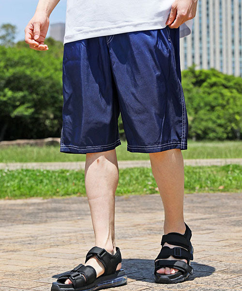 トップイズム TopIsm メンズ サーフパンツ フィットネス グラデーション 海水パンツ 海パ0ン  トランクス【返品不可商品】 （3-ブルーネイビー） 3-ブルーネイビー