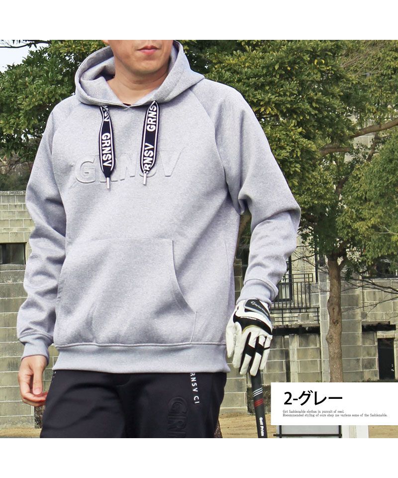 トップイズム TopIsm ゴルフウェア メンズ プルパーカー GIORNO SEVEN ジョルノセブン フーディー トレーナー トップス プルオーバー 立体ロゴ おしゃれ 春夏 秋冬