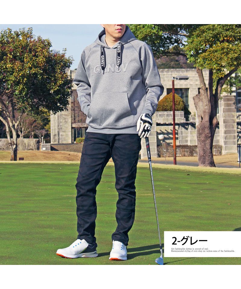 トップイズム TopIsm ゴルフウェア メンズ プルパーカー GIORNO SEVEN ジョルノセブン フーディー トレーナー トップス プルオーバー 立体ロゴ おしゃれ 春夏 秋冬