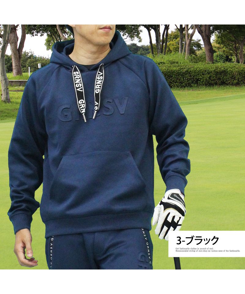 トップイズム TopIsm ゴルフウェア メンズ プルパーカー GIORNO SEVEN ジョルノセブン フーディー トレーナー トップス プルオーバー 立体ロゴ おしゃれ 春夏 秋冬