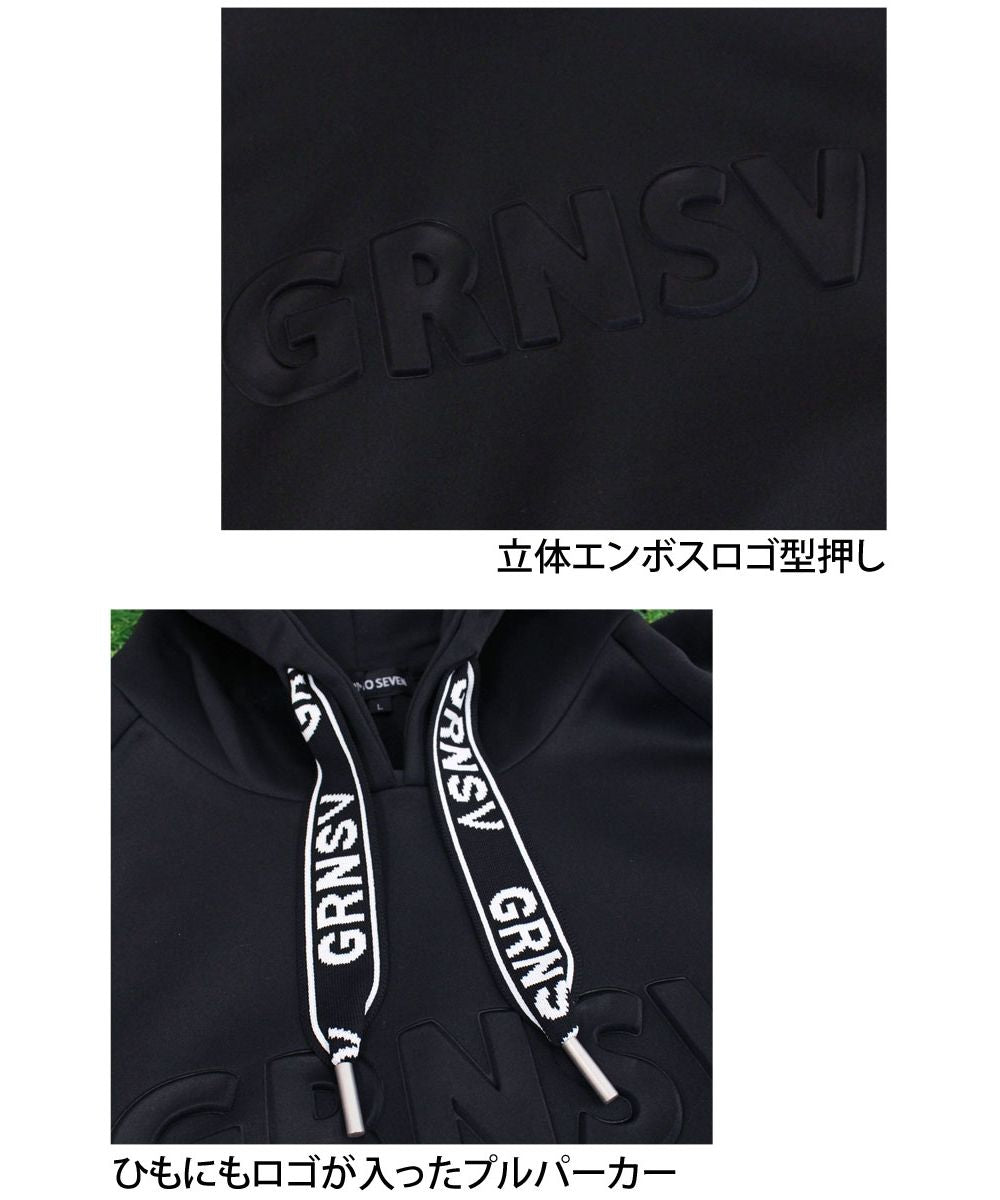 トップイズム TopIsm ゴルフウェア メンズ プルパーカー GIORNO SEVEN ジョルノセブン フーディー トレーナー トップス プルオーバー 立体ロゴ おしゃれ 春夏 秋冬