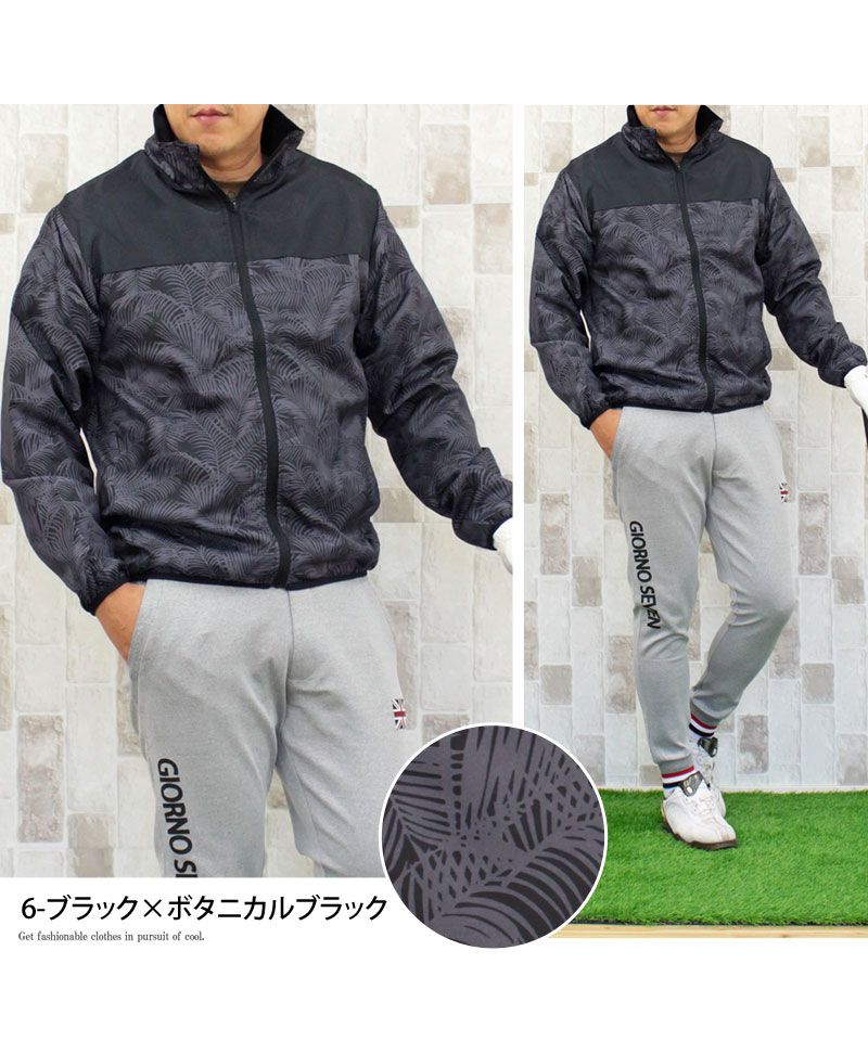 トップイズム TopIsm ゴルフジャケット メンズ ゴルフウェア 裏起毛フリース 撥水加工 アウター ブルゾン スタンドネック フルジップアップ カモフラ 迷彩 総柄 スポーツウェア 暖