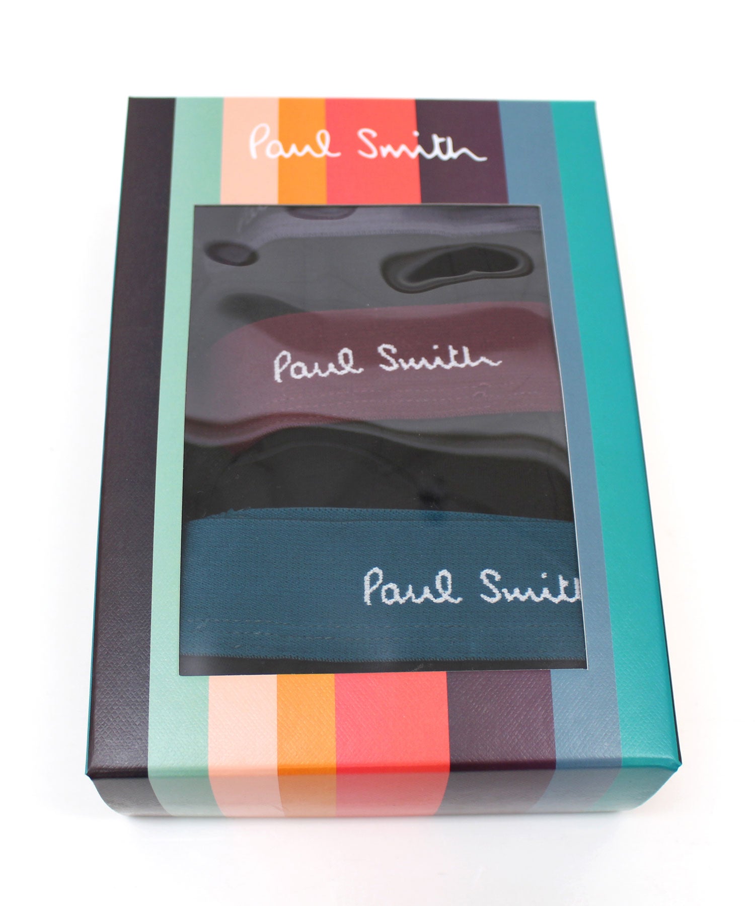 トップイズム TopIsm Paul Smith ポールスミス 3PACK メンズ ボクサーパンツ 3枚セット ウエストロゴ コットン ストレッチ 下着 トランクス インナーウェア【返品不可商品】