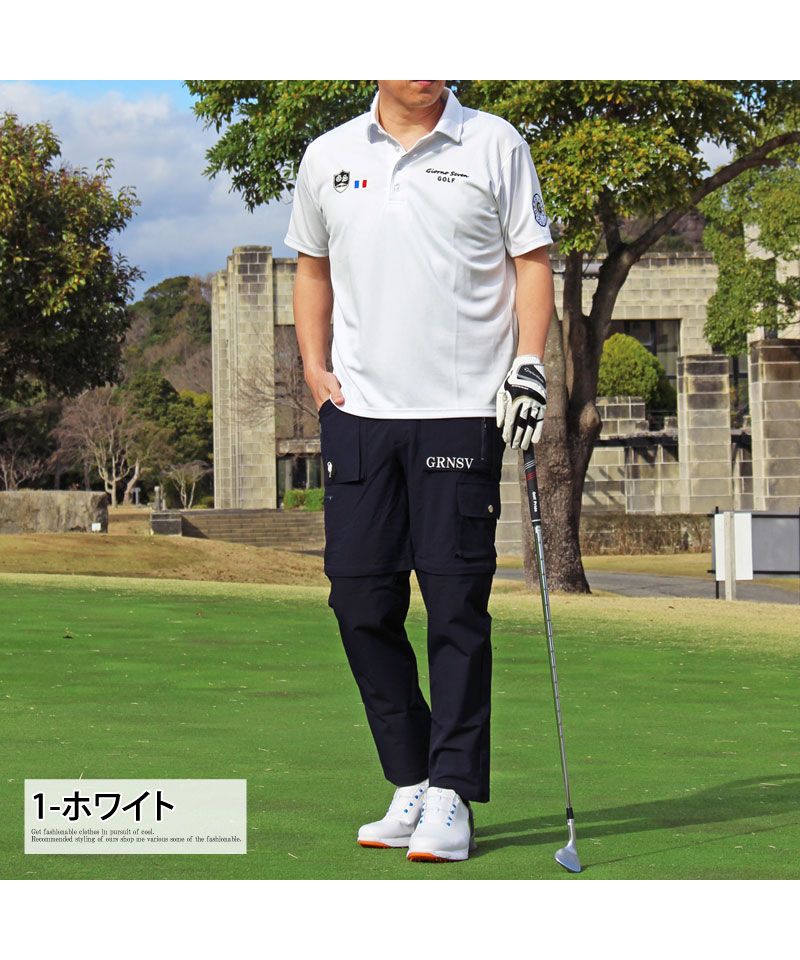 トップイズム TopIsm ゴルフウェア ポロシャツ メンズ GIORNO SEVEN ジョルノセブン ゴルフ 吸汗速乾 ドライメッシュ ストレッチ 半袖 ワッペン刺繍ロゴ トップス 春夏