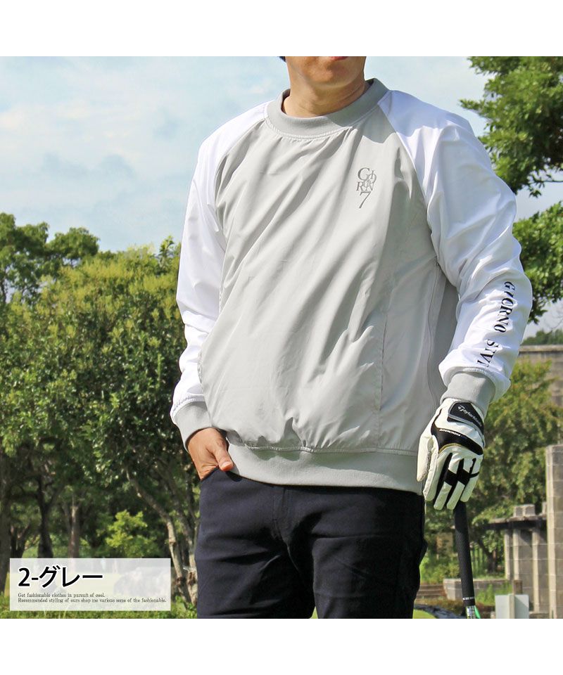 トップイズム TopIsm ゴルフジャケット メンズ ゴルフウェア スニードジャック プルオーバー GIORNO SEVEN ジョルノセブン 裏地暖かい アウター ブルゾン トップス 秋冬