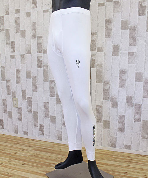 トップイズム TopIsm ゴルフウェア メンズ レギンス 保温暖かインナー アンダーウェア タイツ スパッツ GIORNO SEVEN ジョルノセブン ヒート ウォーム ストレッチ 防寒【返品不可商品】,4-ホワイト