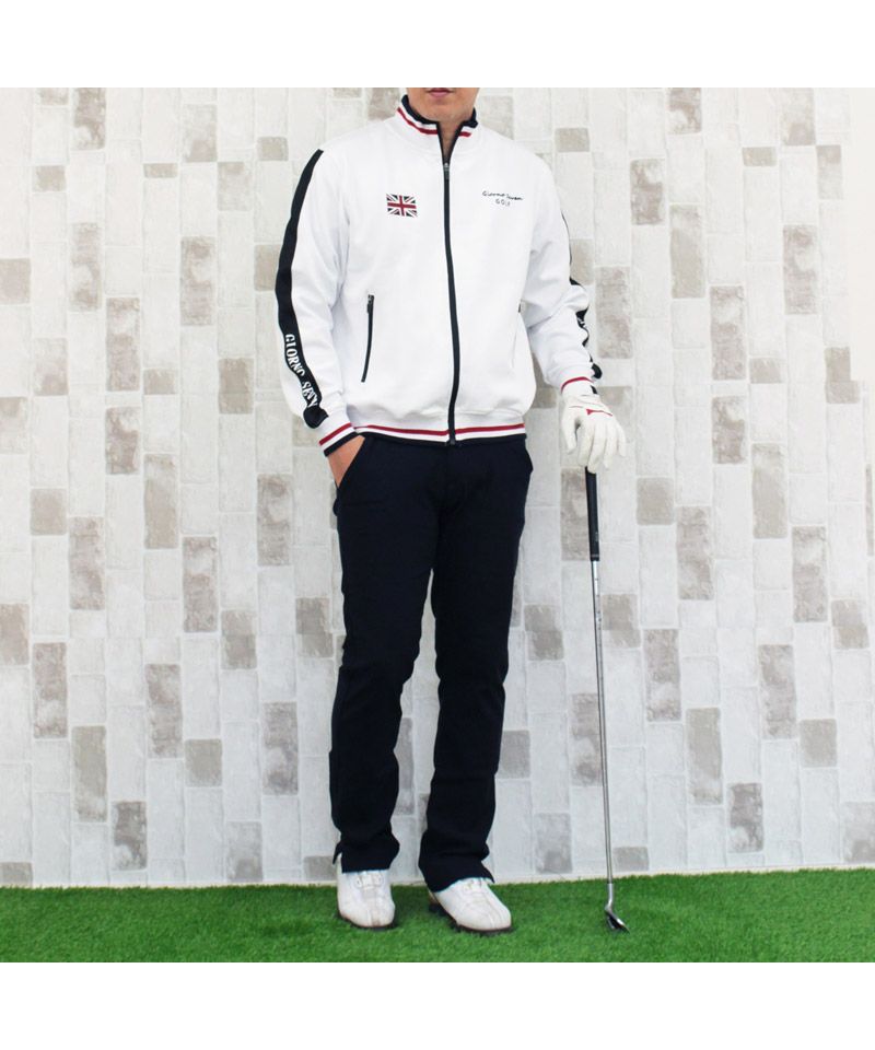 トップイズム TopIsm ゴルフジャケット メンズ ゴルフウェア GIORNO SEVEN ジョルノセブン ジャージトラックジャケット ブルゾン フルジップアップ ロゴ 刺繍 ライン ト