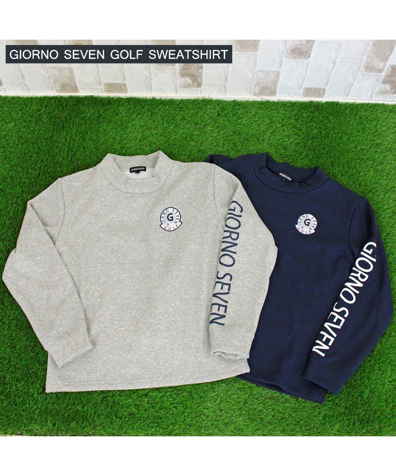 トップイズム TopIsm ゴルフトレーナー メンズ ゴルフウェア 暖かい 裏起毛 シャギーボアフリース GIORNO SEVEN ジョルノセブン スウェット