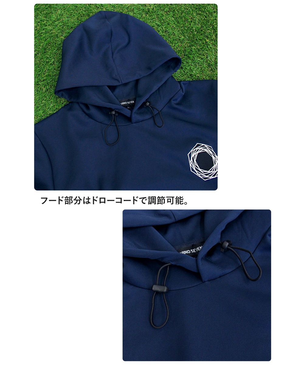 トップイズム TopIsm ゴルフウェア メンズ 上下セットアップ GIORNO SEVEN ジョルノセブン プルパーカー トップス ゴルフパンツ リブロゴ ブランド おしゃれ 秋冬 春夏 （4-ネイビー） 4-ネイビー