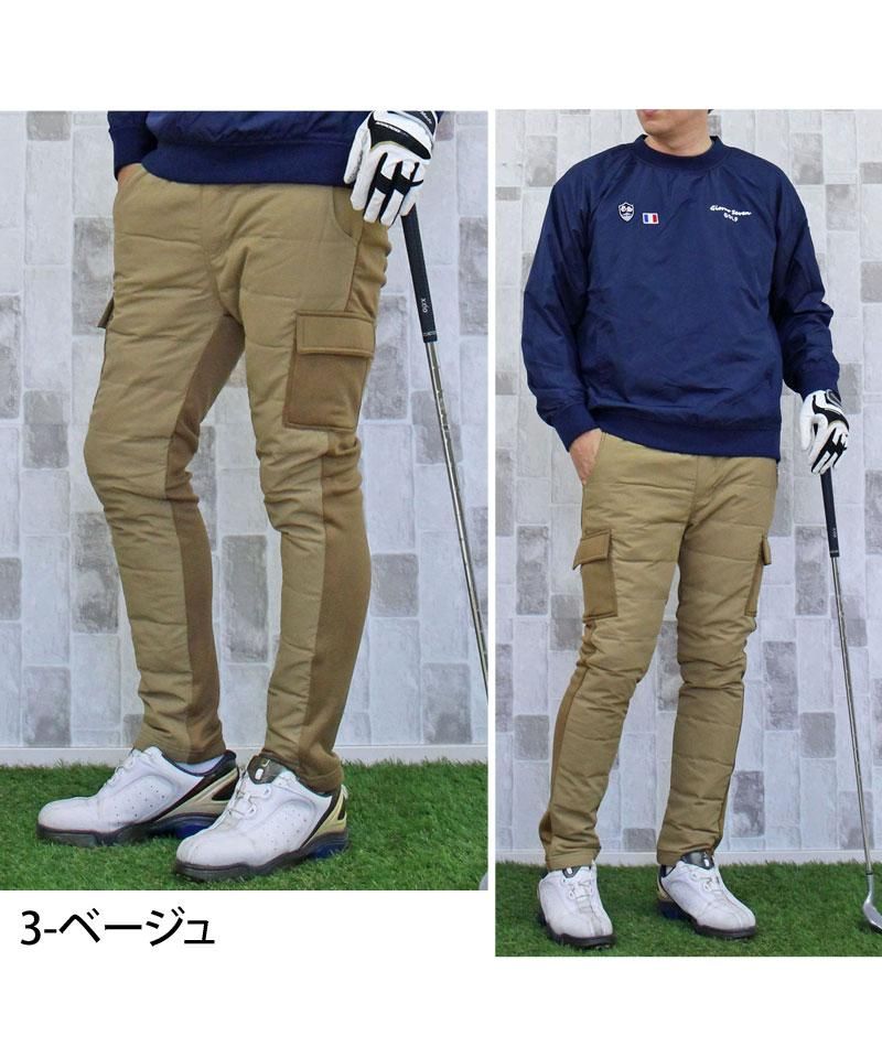 トップイズム TopIsm ダウンパンツ メンズ ゴルフパンツ 暖か裏起毛 裏フリースボア ゴルフウェア アウトドア ボトムス 秋冬 防寒 スポーツ
