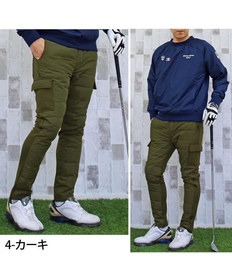 トップイズム TopIsm ダウンパンツ メンズ ゴルフパンツ 暖か裏起毛 裏フリースボア ゴルフウェア アウトドア ボトムス 秋冬 防寒 スポーツ