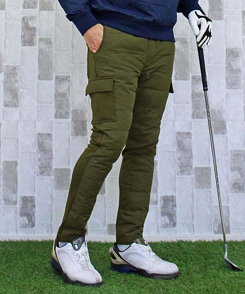 TopIsm Down Pants Men's Golf Pants Warm Fleece Lined Fleece Boa Golf Wear Outdoor Bottoms Autumn Winter Cold Protection Sports