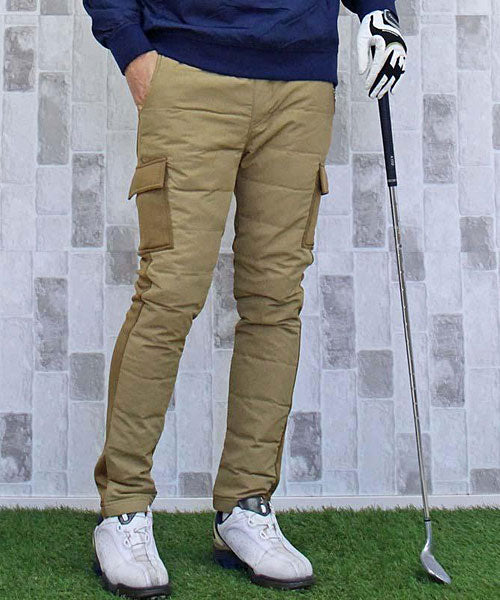 TopIsm Down Pants Men's Golf Pants Warm Fleece Lined Fleece Boa Golf Wear Outdoor Bottoms Autumn Winter Cold Protection Sports