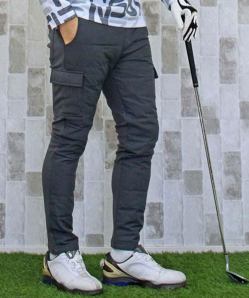 TopIsm Down Pants Men's Golf Pants Warm Fleece Lined Fleece Boa Golf Wear Outdoor Bottoms Autumn Winter Cold Protection Sports