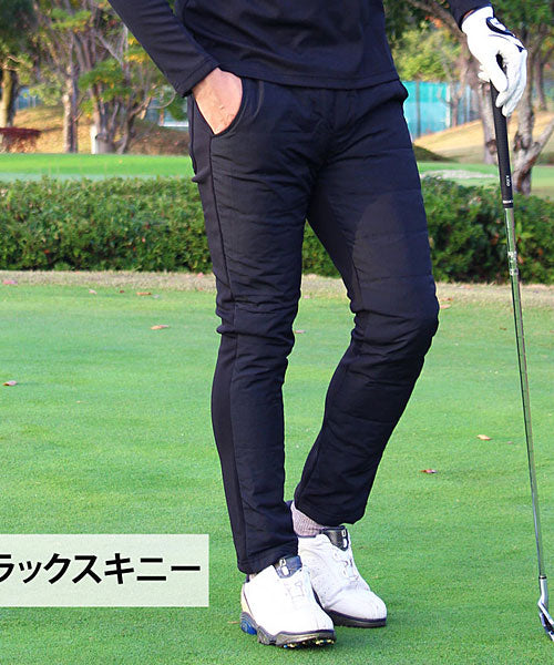 トップイズム TopIsm ジョガーとスキニーの2タイプ/ダウンパンツ裏フリース ゴルフパンツ ゴルフウェア アウトドア スポーツウェア （7-カーキジョガー） 7-カーキジョガー