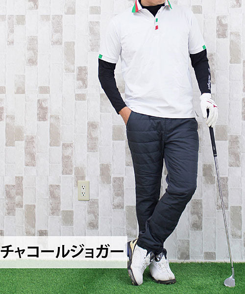 トップイズム TopIsm ジョガーとスキニーの2タイプ/ダウンパンツ裏フリース ゴルフパンツ ゴルフウェア アウトドア スポーツウェア （7-カーキジョガー） 7-カーキジョガー