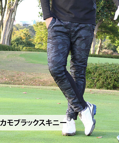 トップイズム TopIsm ジョガーとスキニーの2タイプ/ダウンパンツ裏フリース ゴルフパンツ ゴルフウェア アウトドア スポーツウェア （7-カーキジョガー） 7-カーキジョガー