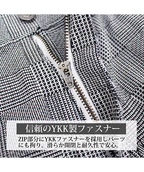 トップイズム TopIsm ゴルフパンツ メンズ クロップドパンツ ゴルフウェア チェック柄 カモフラ 迷彩 千鳥格子 ストレッチ ハーフパンツ スポーツウェア 7分丈