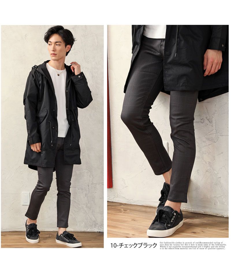 トップイズム TopIsm チノパン メンズ アンクルパンツ メンズ スキニー ストレッチ 細身 スリム アンクル スキニーパンツ コットン 春夏