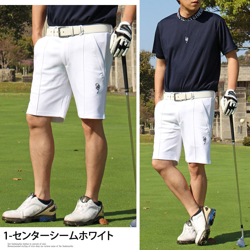 トップイズム TopIsm ゴルフパンツ メンズ ゴルフウェア GIORNO SEVEN ジョルノセブン ハーフパンツ ショートパンツ 短パン 春夏 ショーツ ストレッチ ジャージ ロゴ