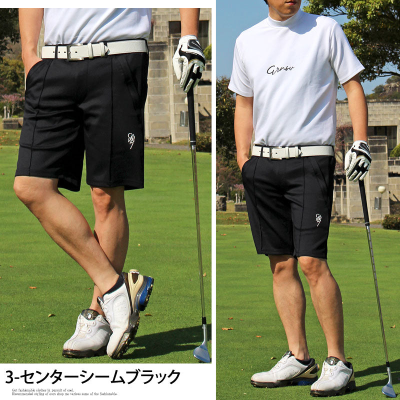 トップイズム TopIsm ゴルフパンツ メンズ ゴルフウェア GIORNO SEVEN ジョルノセブン ハーフパンツ ショートパンツ 短パン 春夏 ショーツ ストレッチ ジャージ ロゴ