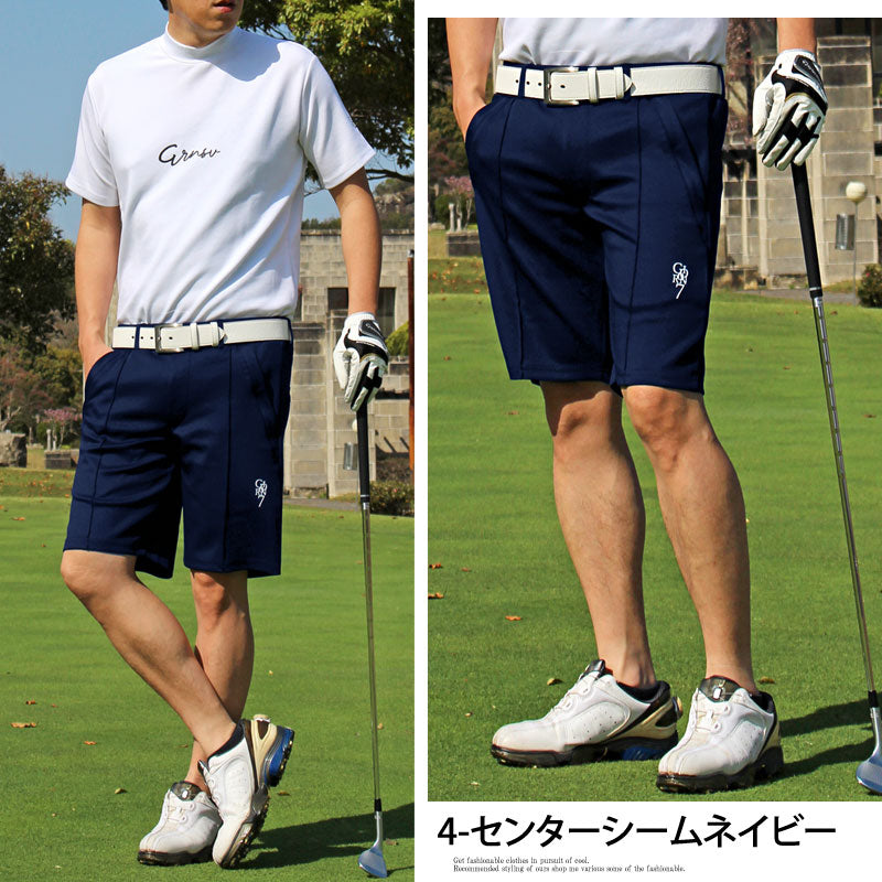 トップイズム TopIsm ゴルフパンツ メンズ ゴルフウェア GIORNO SEVEN ジョルノセブン ハーフパンツ ショートパンツ 短パン 春夏 ショーツ ストレッチ ジャージ ロゴ