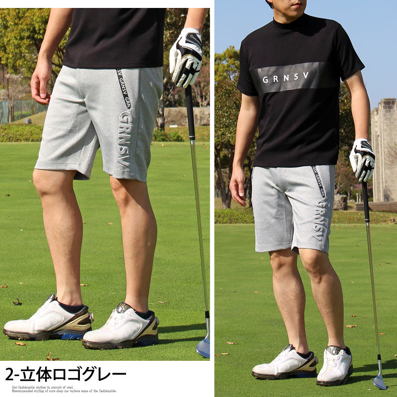 トップイズム TopIsm ゴルフパンツ メンズ ゴルフウェア GIORNO SEVEN ジョルノセブン ハーフパンツ ショートパンツ 短パン 春夏 ショーツ ストレッチ ジャージ ロゴ