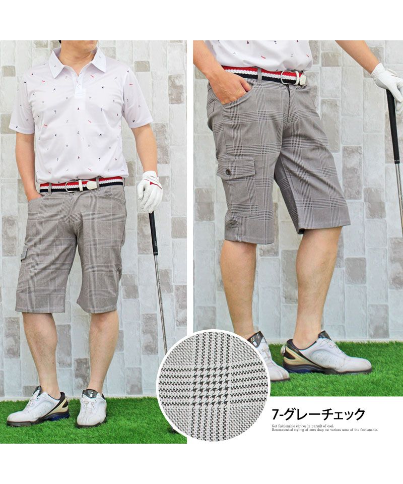 トップイズム TopIsm ゴルフパンツ ハーフパンツ ゴルフウェア メンズ ショートパンツ 大きいサイズ 短パン