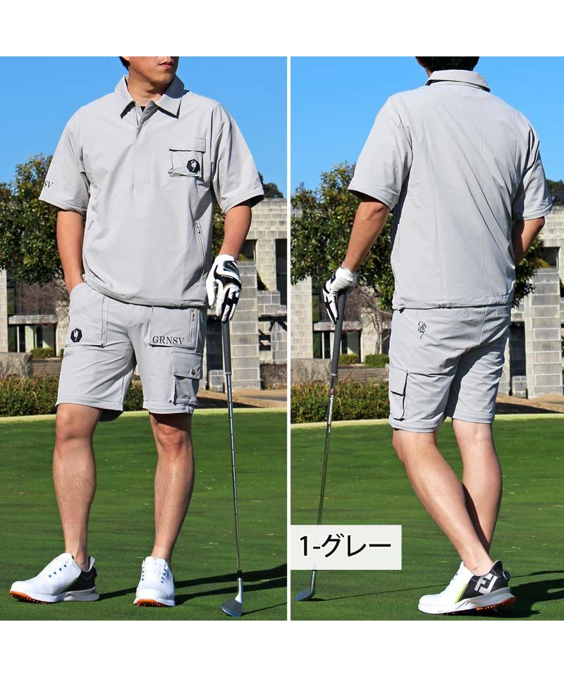 トップイズム TopIsm ゴルフウェア 4WAY 上下セットアップ メンズ ゴルフパンツ GIORNO SEVEN ジョルノセブン 2WAYジャケット ブルゾン 多機能 春夏