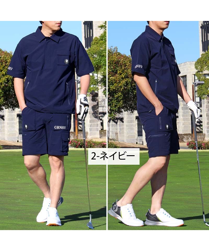 トップイズム TopIsm ゴルフウェア 4WAY 上下セットアップ メンズ ゴルフパンツ GIORNO SEVEN ジョルノセブン 2WAYジャケット ブルゾン 多機能 春夏