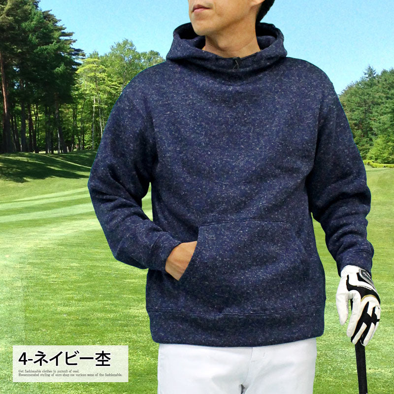 goold golf rockers スネークフーディーセットアップ　ネイビー TopIsm Golf Hoodie Men's Golf Wear Knit Fleece Warm Brushed Trainer To