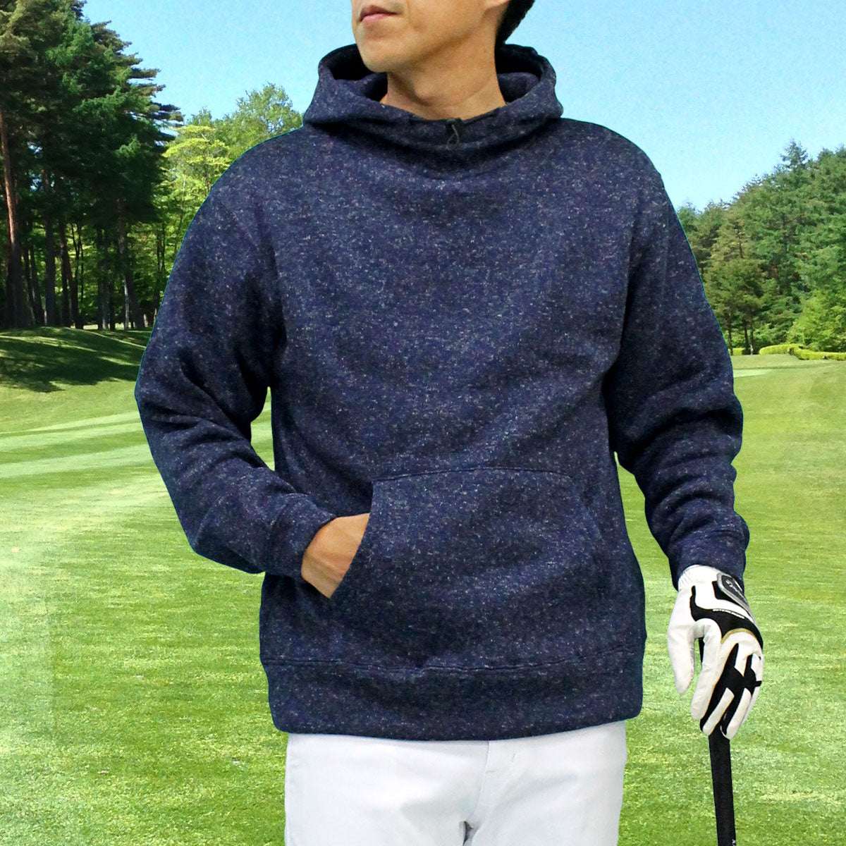 TopIsm Golf Hoodie Men's Golf Wear Knit Fleece Warm Brushed Trainer To