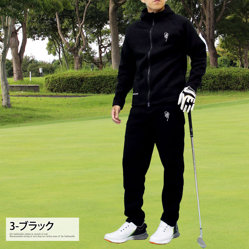TopIsm Golf Wear Men's Set Up GIORNO SEVEN Warm Fleece Knit Golf Pants