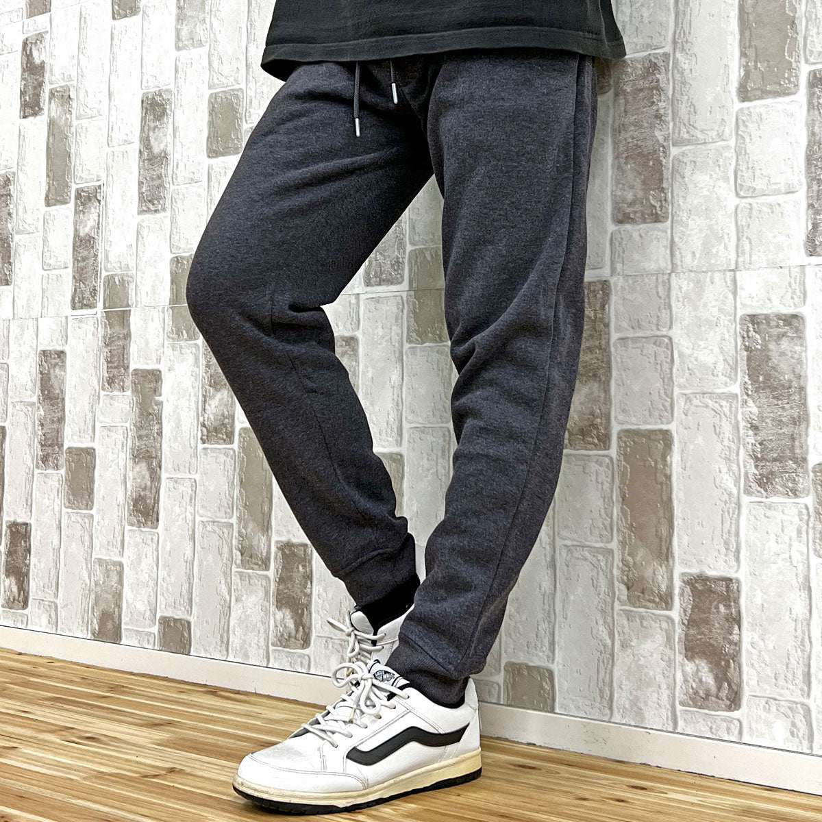 トップイズム TopIsm 2タイプ スウェットパンツ メンズ ジョガーパンツ 裏起毛 無地 ライン入り ワンマイルウェア ルームウェア 男女兼用 ユニセックス ストリート  イージーパンツ ロングパンツ,3-チャコール