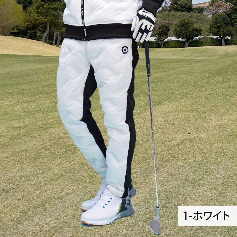 トップイズム TopIsm ゴルフパンツ ゴルフウェア メンズ ダウンパンツ GIORNO SEVEN ジョルノセブン ジョガーパンツ 中綿 秋冬 ボトムス 素材切替 おしゃれ ブランド