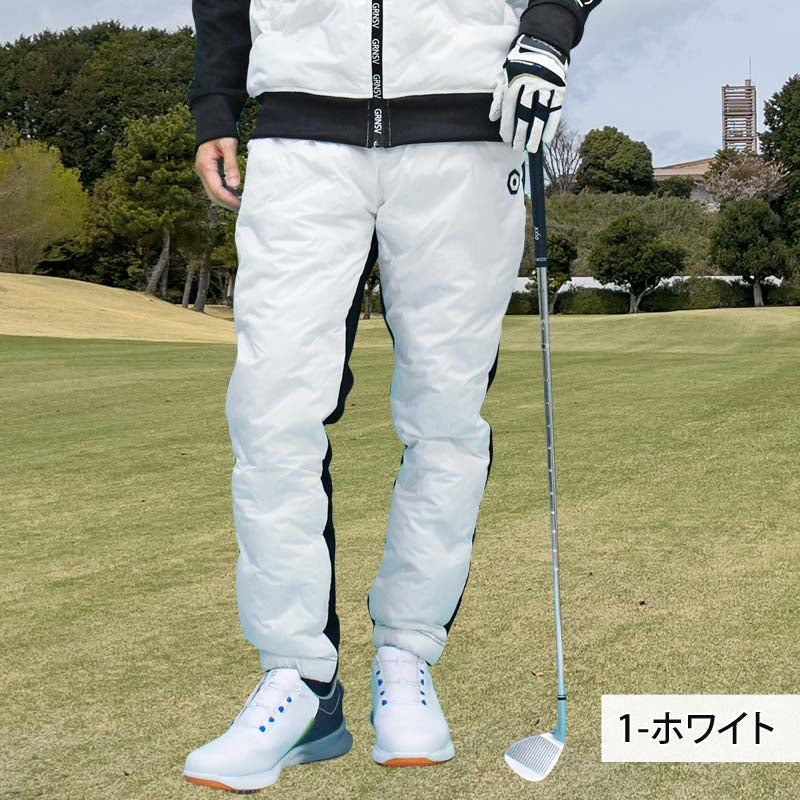 トップイズム TopIsm ゴルフパンツ ゴルフウェア メンズ ダウンパンツ GIORNO SEVEN ジョルノセブン ジョガーパンツ 中綿 秋冬 ボトムス 素材切替 おしゃれ ブランド