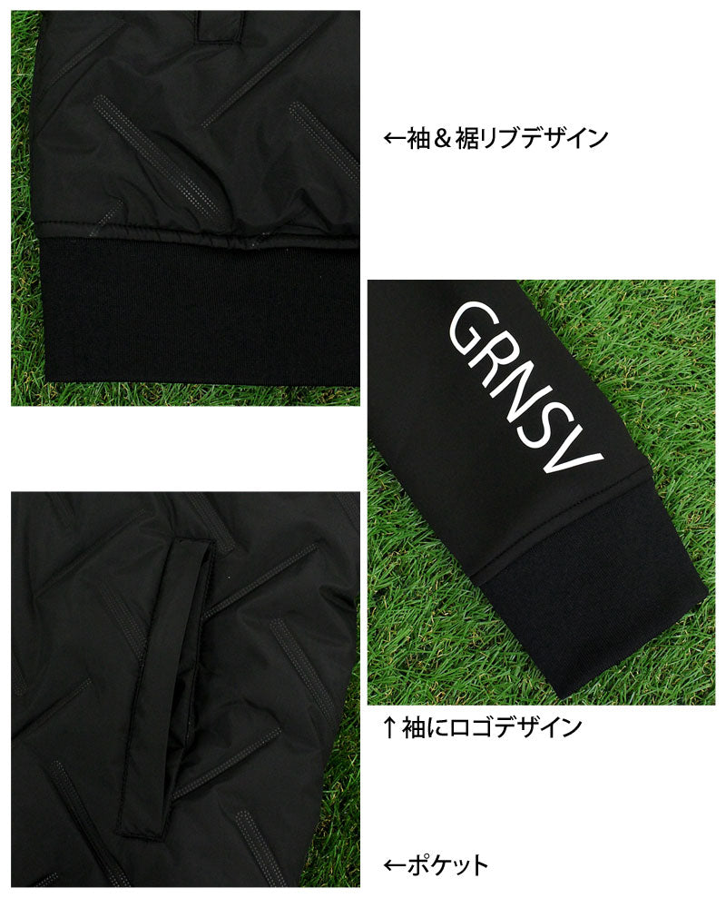 トップイズム TopIsm ゴルフ 中綿ジャケット メンズ ゴルフウェア GIORNO SEVEN ジョルノセブン 中綿 アウター ブルゾン ロゴ 素材切替 ジップアップ 秋冬 おしゃれ ブランド （1-ホワイト） 1-ホワイト