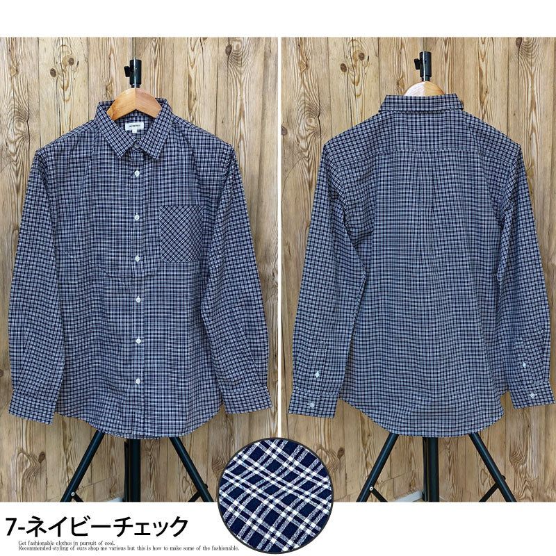 TopIsm Shirt Men's Check Shirt Madras Check Ombre Check Gingham Check Long Sleeve Shirt Casual Shirt