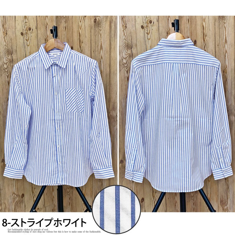 TopIsm Shirt Men's Check Shirt Madras Check Ombre Check Gingham Check Long Sleeve Shirt Casual Shirt
