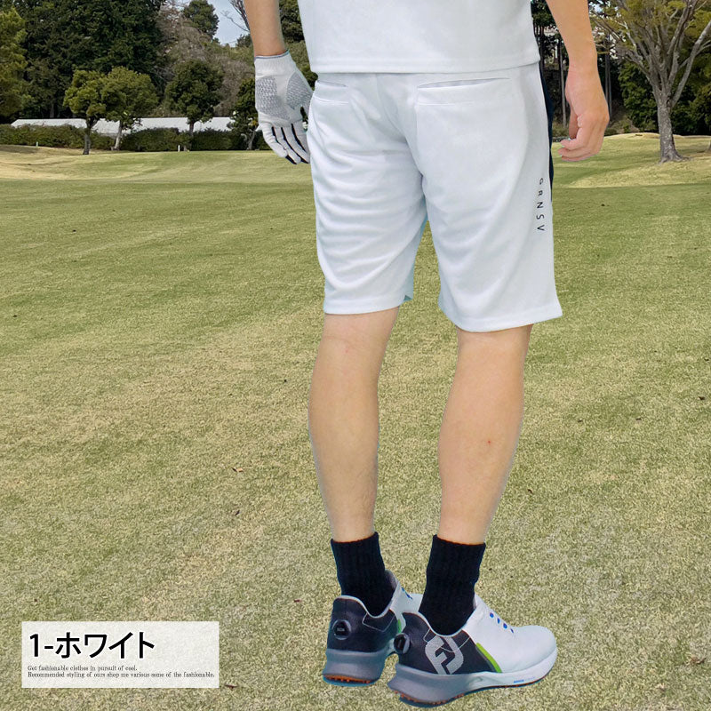 トップイズム TopIsm ゴルフパンツ メンズ ハーフパンツ GIORNO SEVEN ジョルノセブン ゴルフウェア 吸汗速乾ドライメッシュ ショートパンツ 短パン ショーツ ライン 春夏