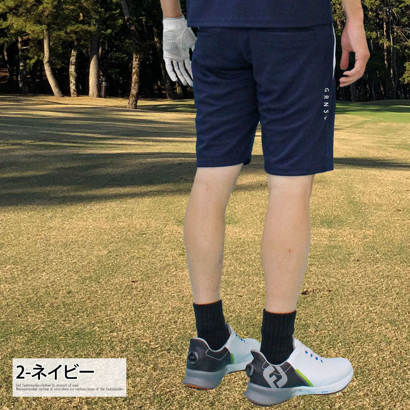 トップイズム TopIsm ゴルフパンツ メンズ ハーフパンツ GIORNO SEVEN ジョルノセブン ゴルフウェア 吸汗速乾ドライメッシュ ショートパンツ 短パン ショーツ ライン 春夏