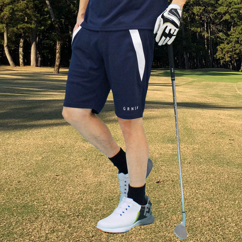トップイズム TopIsm ゴルフパンツ メンズ ハーフパンツ GIORNO SEVEN ジョルノセブン ゴルフウェア 吸汗速乾ドライメッシュ ショートパンツ 短パン ショーツ ライン 春夏