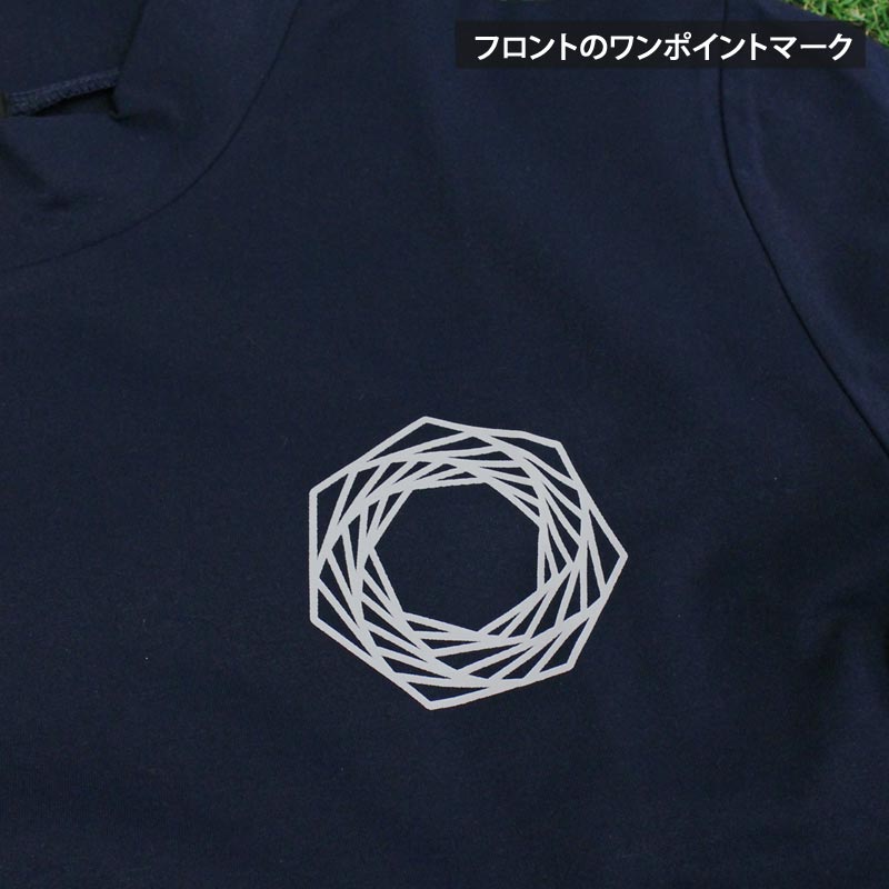 トップイズム TopIsm ゴルフウェア モックネックシャツ メンズ GIORNO SEVEN ジョルノセブン ハイネック ゴルフ 接触冷感 ストレッチ 半袖 バックロゴプリント トップス ポロシャツ Tシャツ 春夏