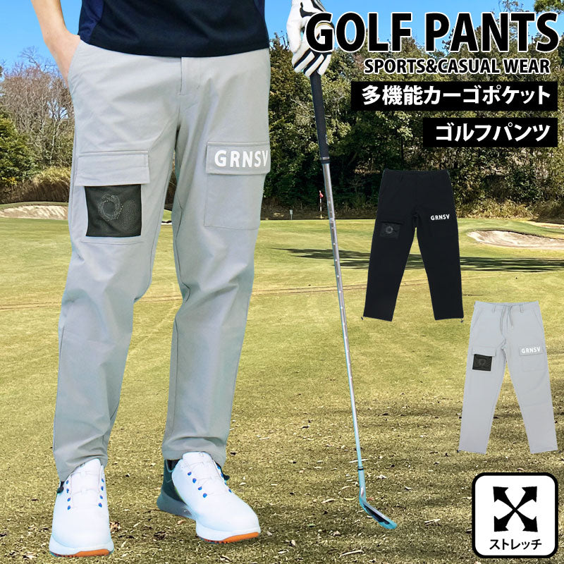 トップイズム TopIsm ゴルフパンツ メンズ ゴルフウェア GIORNO SEVEN ジョルノセブン 多機能カーゴポケット ポリエステルストレッチ おしゃれ 春夏