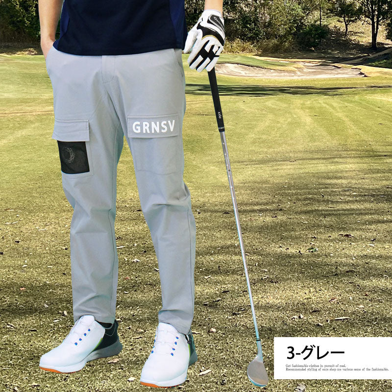 トップイズム TopIsm ゴルフパンツ メンズ ゴルフウェア GIORNO SEVEN ジョルノセブン 多機能カーゴポケット ポリエステルストレッチ おしゃれ 春夏