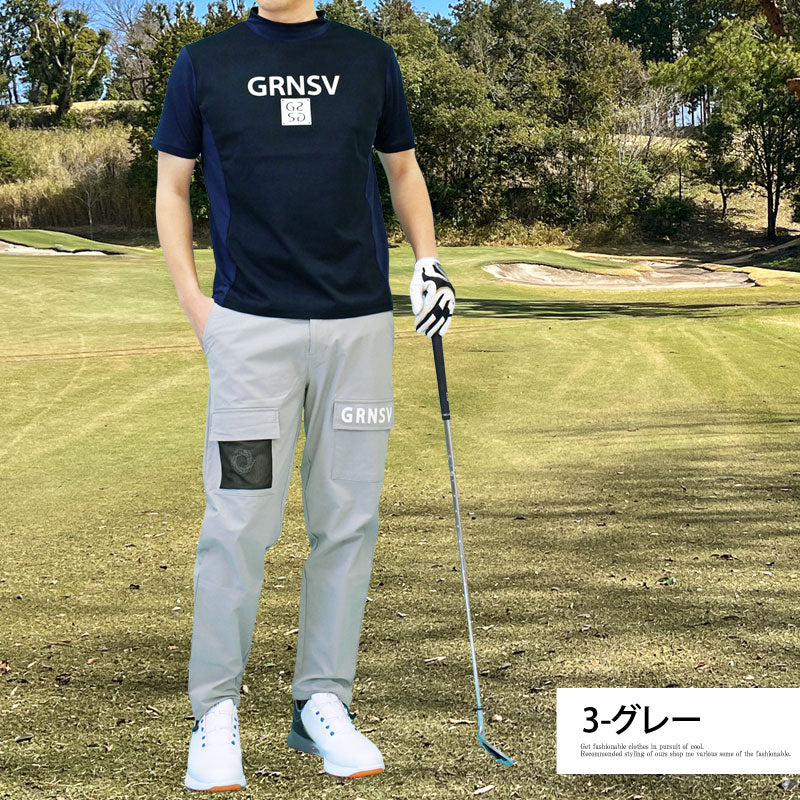 トップイズム TopIsm ゴルフパンツ メンズ ゴルフウェア GIORNO SEVEN ジョルノセブン 多機能カーゴポケット ポリエステルストレッチ おしゃれ 春夏